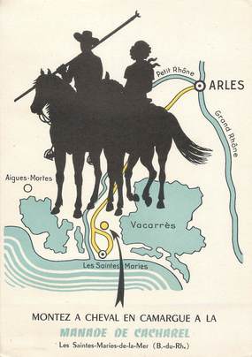 / CPSM FRANCE 13 "Saintes Maries de la Mer" / CHEVAL