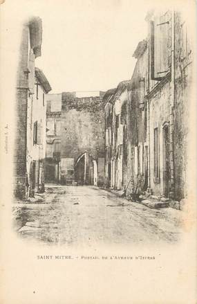 / CPA FRANCE 13 "Saint Mitre,  portail de l'avenue d'Istres"