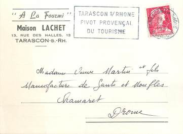 / CPSM FRANCE 13 "Tarascon, maison Lachet" / CARTE PUBLICITAIRE