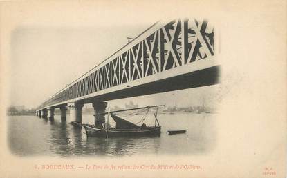 / CPA FRANCE 33 "Bordeaux, le pont de fer" / PRECURSEUR, avant 1900