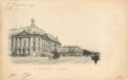 / CPA FRANCE 33 "Bordeaux, la bourse" / PRECURSEUR, avant 1900