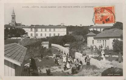 / CPA FRANCE 83 "Giens, hopital Renée Sabran, les piscines" / PRECURSEUR, avant 1900