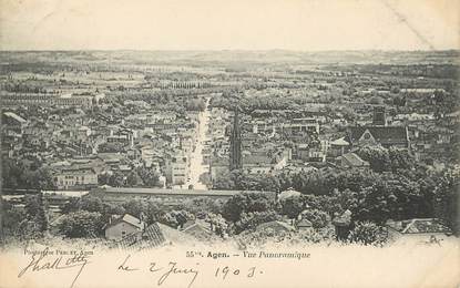 / CPA FRANCE 47 "Agen, vue panoramique"  / PRECURSEUR, avant 1900