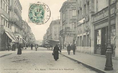 / CPA FRANCE 47 "Agen, Bld de la république"  / PRECURSEUR, avant 1900