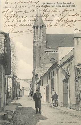 / CPA FRANCE 47 "Agen, église des Jacobins"  / PRECURSEUR, avant 1900