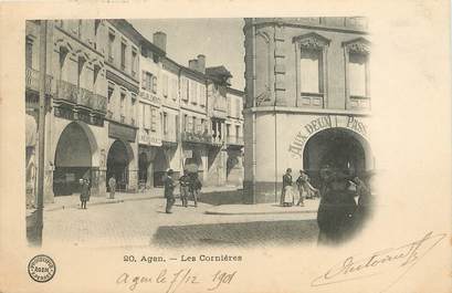 / CPA FRANCE 47 "Agen, Les Cornières"  / PRECURSEUR, avant 1900