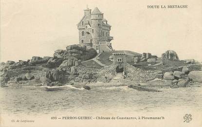 / CPA FRANCE 22 "Perros Guirec, château de Costaeres à Ploumanac'h" / PRECURSEUR, avant 1900 