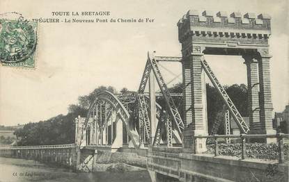 / CPA FRANCE 22 "Tréguier, le nouveau pont du chemin de fer" / PRECURSEUR, avant 1900 