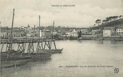 / CPA FRANCE 29 "Audierne, vue de la route de Pont l'Abbé" / PRECURSEUR, avant 1900 