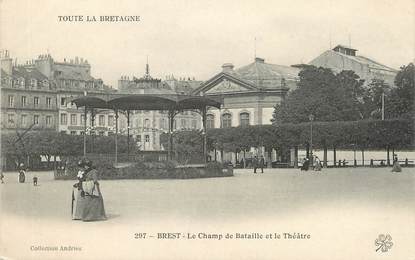 / CPA FRANCE 29 "Brest, le champ de Bataille et le théâtre" / PRECURSEUR, avant 1900 