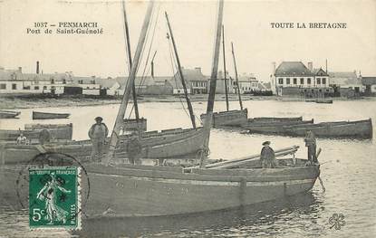 / CPA FRANCE 29 "Penmarch, port de Saint Guénolé" / PRECURSEUR, avant 1900 / BATEAU