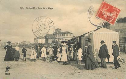 / CPA FRANCE 35 "Saint Malo, un coin de la plage" / PRECURSEUR, avant 1900 