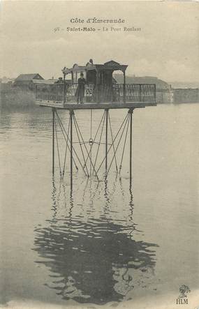 / CPA FRANCE 35 "Saint Malo, le pont roulant" / PRECURSEUR, avant 1900 