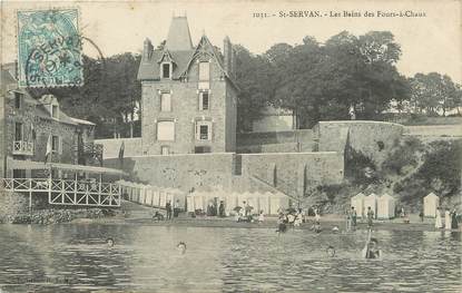 / CPA FRANCE 35 "Saint Servan, les bains des fours à chaux" / PRECURSEUR, avant 1900