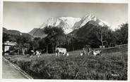 74 Haute Savoie CPSM FRANCE 74 "Route de Saint Gervais à Saint Nicolas de Veroce, Le Mont Blanc"