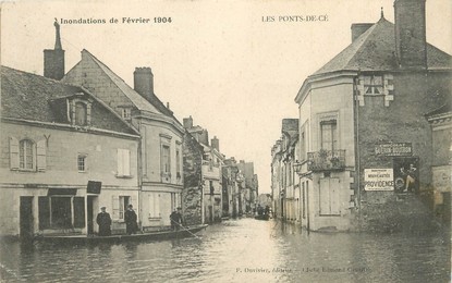 / CPA FRANCE 49 "Les ponts de Cé" / PRECURSEUR, avant 1900 / INONDATIONS