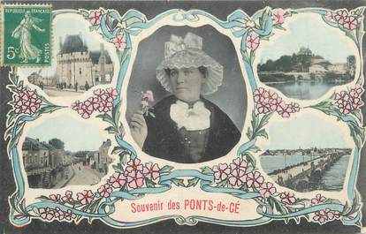 / CPA FRANCE 49 "Souvenir des Ponts de Cé" / PRECURSEUR, avant 1900 