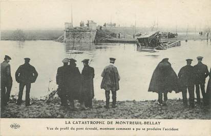 / CPA FRANCE 49 "La Catastrophe de Montbreuil Bellay" / PRECURSEUR, avant 1900 