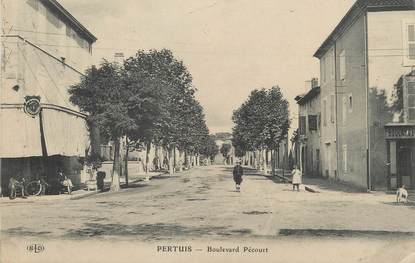/ CPA FRANCE 84 "Pertuis, Boulevard Pécourt" / PRECURSEUR, avant 1900 