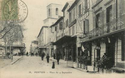 / CPA FRANCE 84 "Pertuis,  place du 4 septembre" / PRECURSEUR, avant 1900 