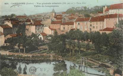 / CPA FRANCE 48 "Langogne, vue générale orientale vallée du Longouyrou" / PRECURSEUR, avant 1900 