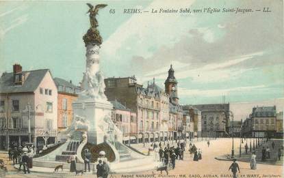 / CPA FRANCE 51 "Reims, la fontaine Subé" / PRECURSEUR, avant 1900  