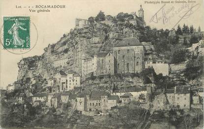 / CPA FRANCE 51 "Rocamadour, vue générale" / PRECURSEUR, avant 1900  