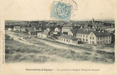 / CPA FRANCE 48 "Saint Chély d'Apcher, vue générale et Hospice" / PRECURSEUR, avant 1900