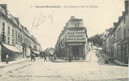 / CPA FRANCE 51 "Sainte Menehould, rue Chanzy et côte du château" / PRECURSEUR, avant 1900