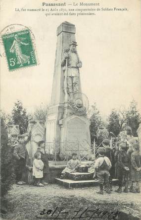 / CPA FRANCE 51 "Passavant, le monument 1870" / PRECURSEUR, avant 1900