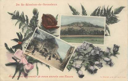 / CPA FRANCE 38 "Souvenir de Saint Simeon de Bressieux" 