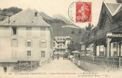 / CPA FRANCE 38 "La Grande Chartreuse, Saint Pierre de Chartreuse, l'hôtel du désert" 