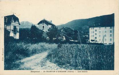 / CPA FRANCE 38 "Saint Martin d'Uriage, les hôtels" 