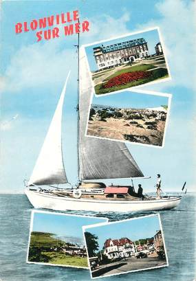 / CPSM FRANCE 14 "Blonville sur Mer" / BATEAU