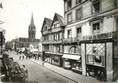 14 Calvado / CPSM FRANCE 14 "Caen, rue Saint Pierre et l'église Saint Sauveur" /   CINEMA