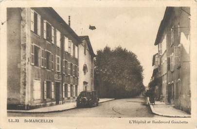 / CPA FRANCE 38 "Saint Marcellin, l'hôpital et Boulevard Gambetta"