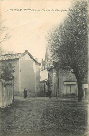 / CPA FRANCE 38 "Saint Marcellin, un coin du champ de Mars"