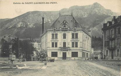 / CPA FRANCE 38 "Entrée de Saint Laurent du Pont"