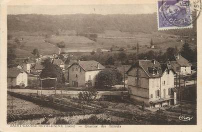 / CPA FRANCE 38 "Saint Geoire en Valdaine, quartier des tilleuls"