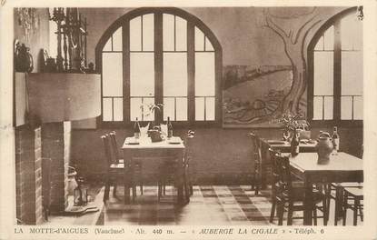 / CPA FRANCE 84 "La Motte d'Aigues, auberge de la cigale"