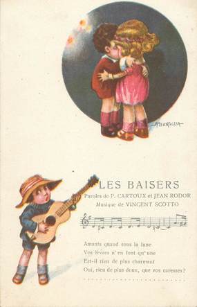 CPA  ILLUSTRATEUR BERTIGLIA  "Les Baisers "