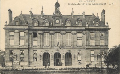 / CPA FRANCE 75013 "Paris, mairie du 13ème arrondissement"