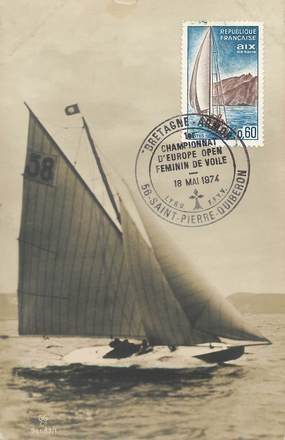  CPA   CARTE  MAXIMUM   /  BATEAU VOILE