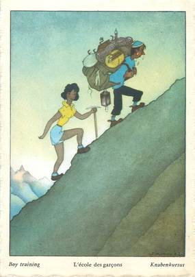 CPA ILLUSTRATEUR SAMIVEL "L'Ecole des garçons" / ALPINISME