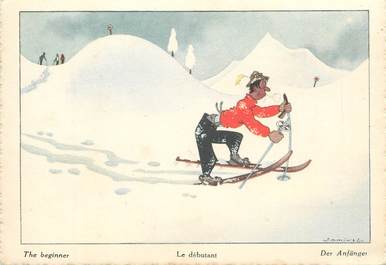 CPA ILLUSTRATEUR SAMIVEL "Le débutant" / SKI