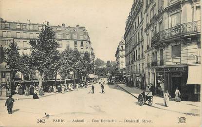 / CPA FRANCE 75016 "Paris, Auteuil, rue Donizetti"