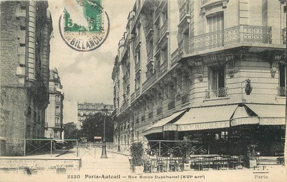/ CPA FRANCE 75016 "Paris, Auteuil, rue Emile Desehanel"