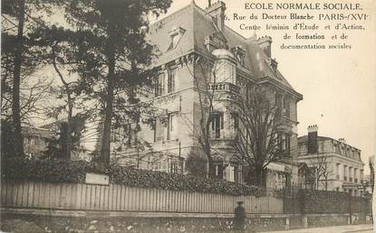 / CPA FRANCE 75016 "Paris, école Normale Sociale"