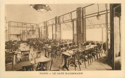 / CPA FRANCE 75009 "Paris, le Café Haussmann "