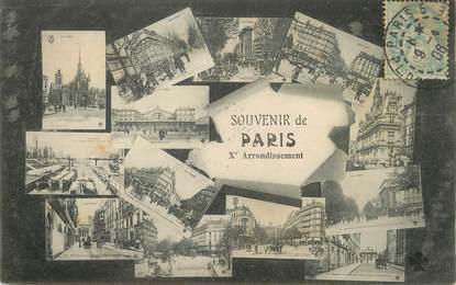 / CPA FRANCE 75010 "Souvenir de Paris"